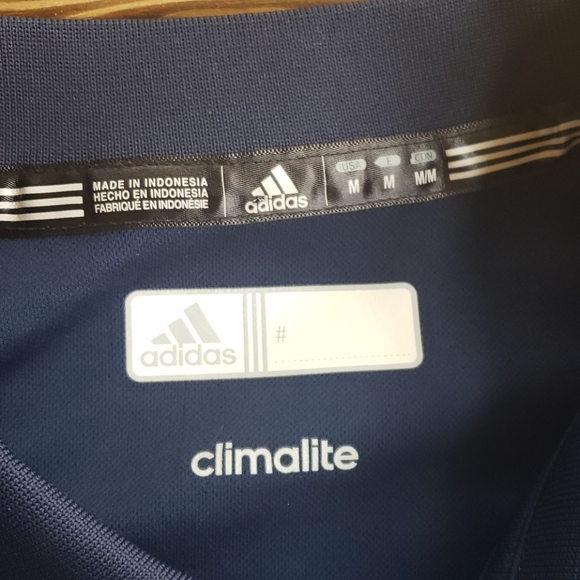 Adidas Climalite mens blue polo shirt, size M - Picture 4 of 8